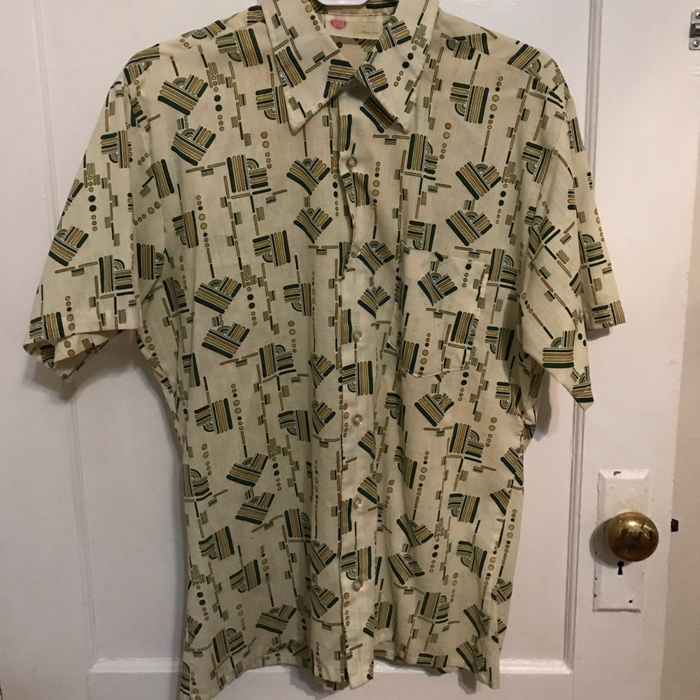 Vintage Short Sleeve Button Down
